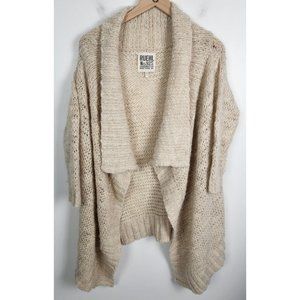 Ruehl No. 925 Women's Sz. XS Ivory Wool Alpaca Handkerchief Cardigan Sweater